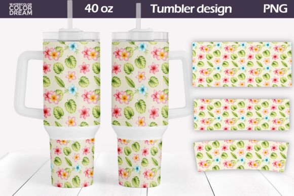 Download Tropical Tumbler Wrap 40 Oz - Tropical tumbler Collection