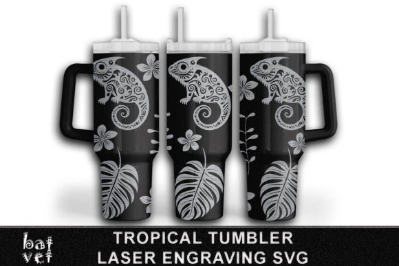 Download Tropical Tumbler Engraving SVG 40 Oz - Tropical tumbler Collection