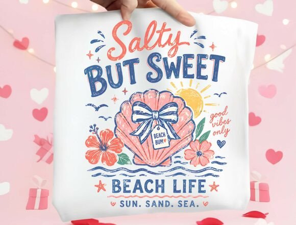Download Salty but Sweet Beach Life PNG - Premium Resources