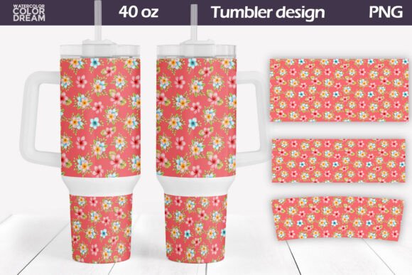 Download Coral Tropical Tumbler Wrap - Tropical tumbler Collection