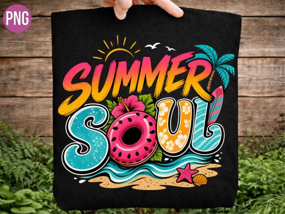 Download Retro Summer Soul Beach Life PNG Tshirt - Premium Resources