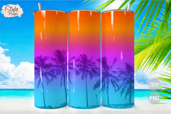 Download Beach Sunset Summer Tropical Tumbler PNG - Tropical tumbler Collection